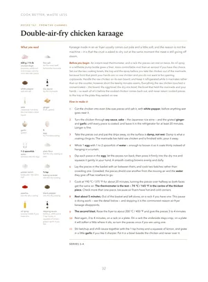 Then the recipe — what you need, then the method